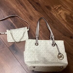 Michael Kors canvas tote